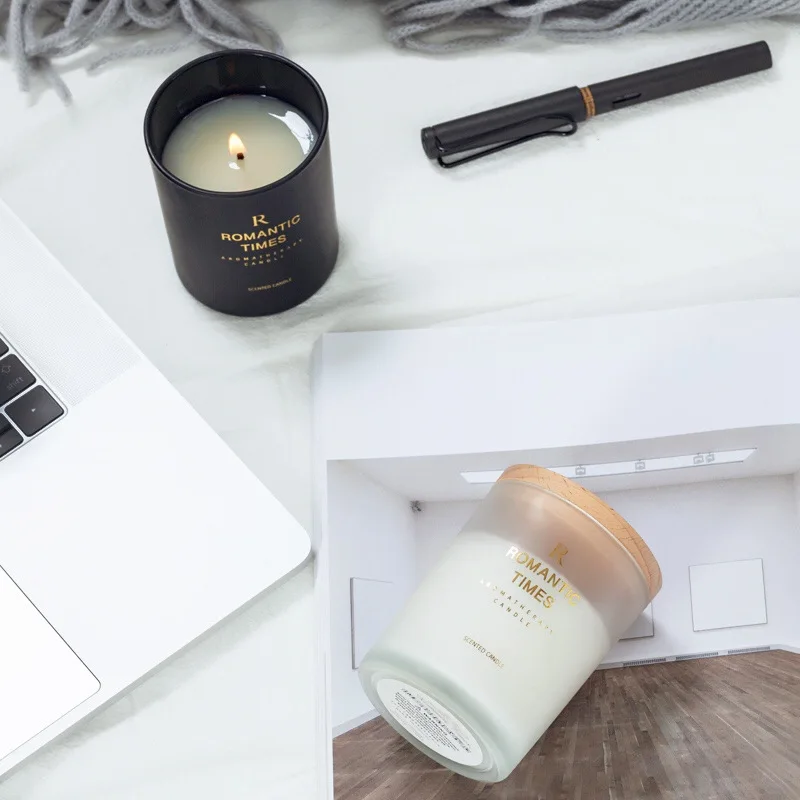 Essential Oil Aromatherapy Candle Household Soy Wax Mosquito Repellent Companion Hand Gift Ins Fragrance Candle Fragrance Glass