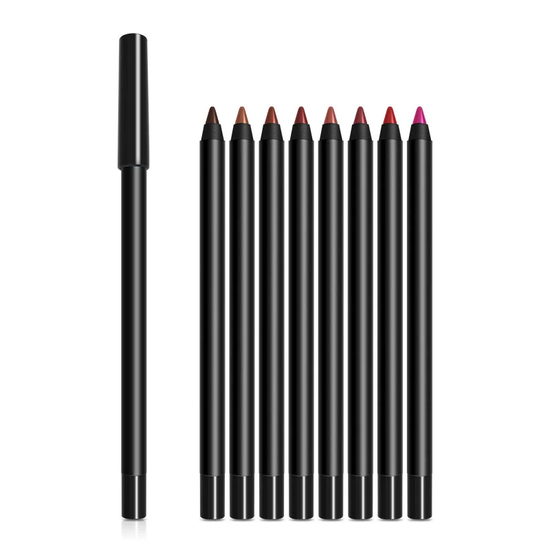 no logo private label vendor waterproof matte lipliner pencil 2-in-1 lipstick vegan lip liner