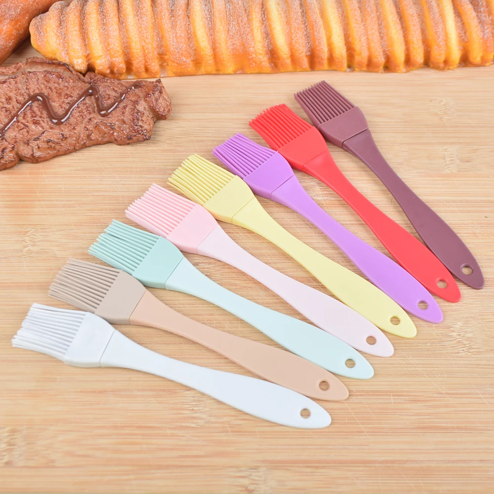 Heat Resistant Kitchen Oil Butter Sauce Marinades Brush Silicone Pastry Tools Basting Brush For Baking And Cooking