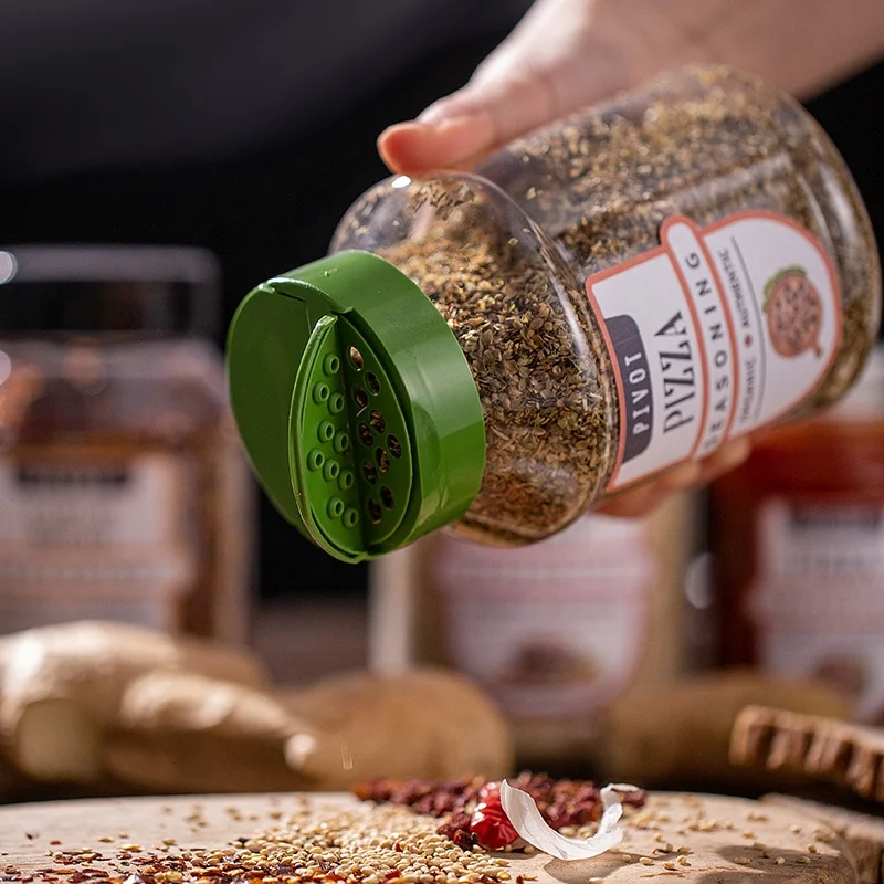 Food grade seasoning packaging cans spice seasoning jar plastic seasoning bottle kitchen spice containers