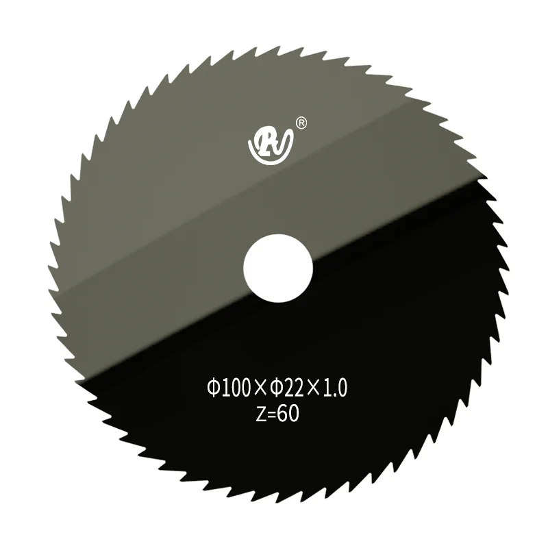 PUJI 100 mm 60 teeth hoja de sierra cuchilla disco de corte cnc alloy metal cutting tungsten carbide disc circular saw blade