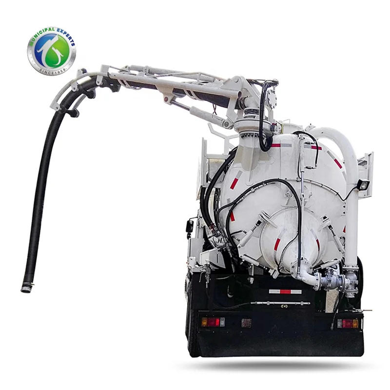 China Vaccum Suction Truck With Hibon Roots Pump / Blower