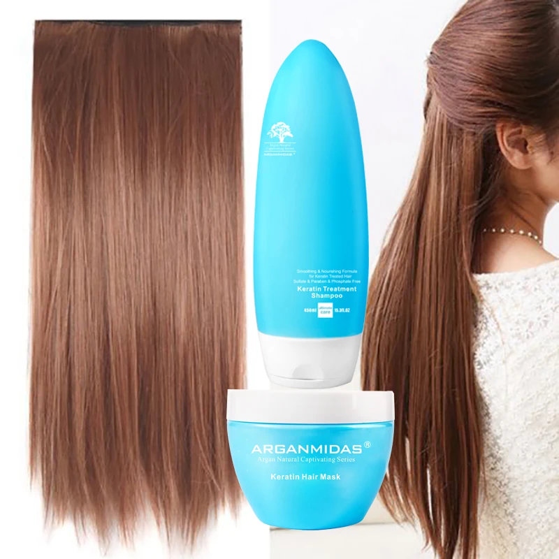 Arganmidas Professional Hair Care Keratin Hair Repair Mask Treatment Sulfate Free Shampoo Argan Oil Collagen Hair Mask