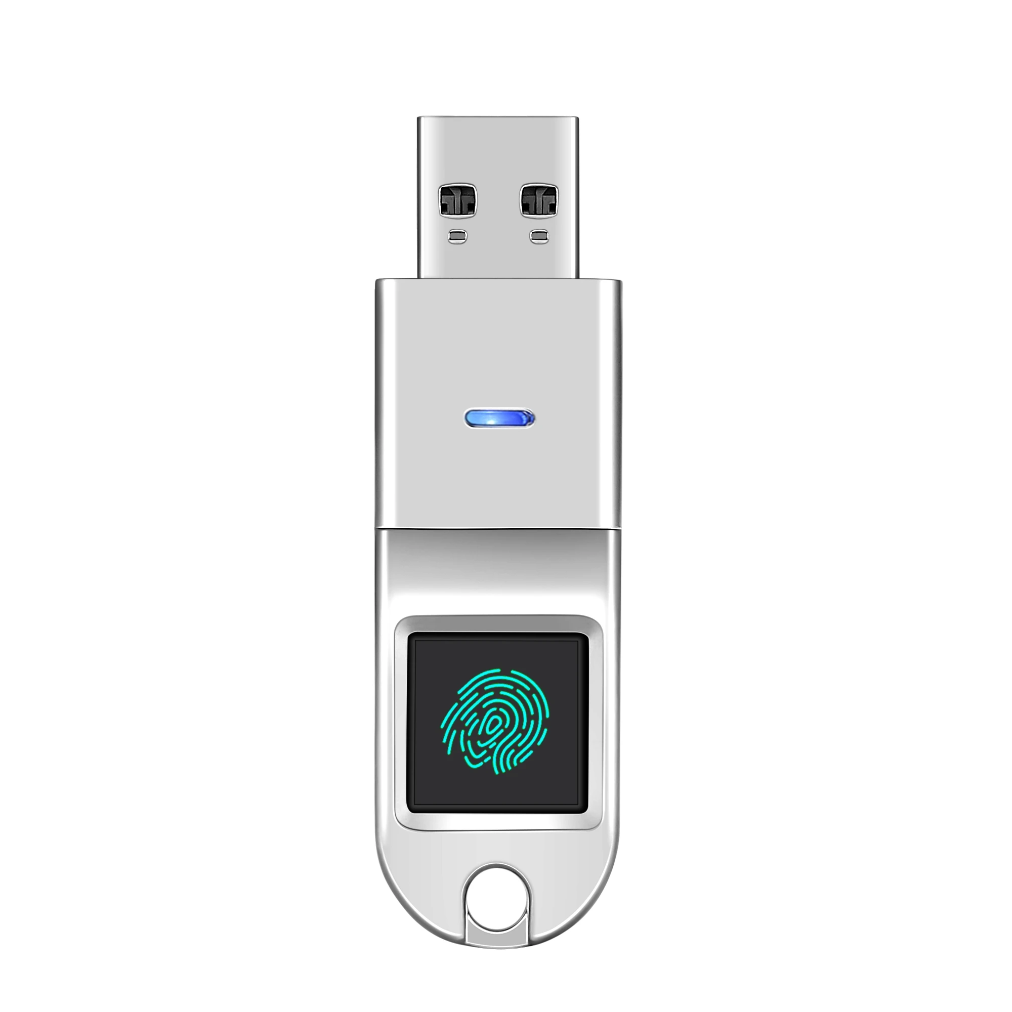 Заводской высокоскоростной USB флэш-накопитель индивидуальный сканер отпечатков пальцев новый дизайн рекламная печать логотипа USB3.0 32G64G128G