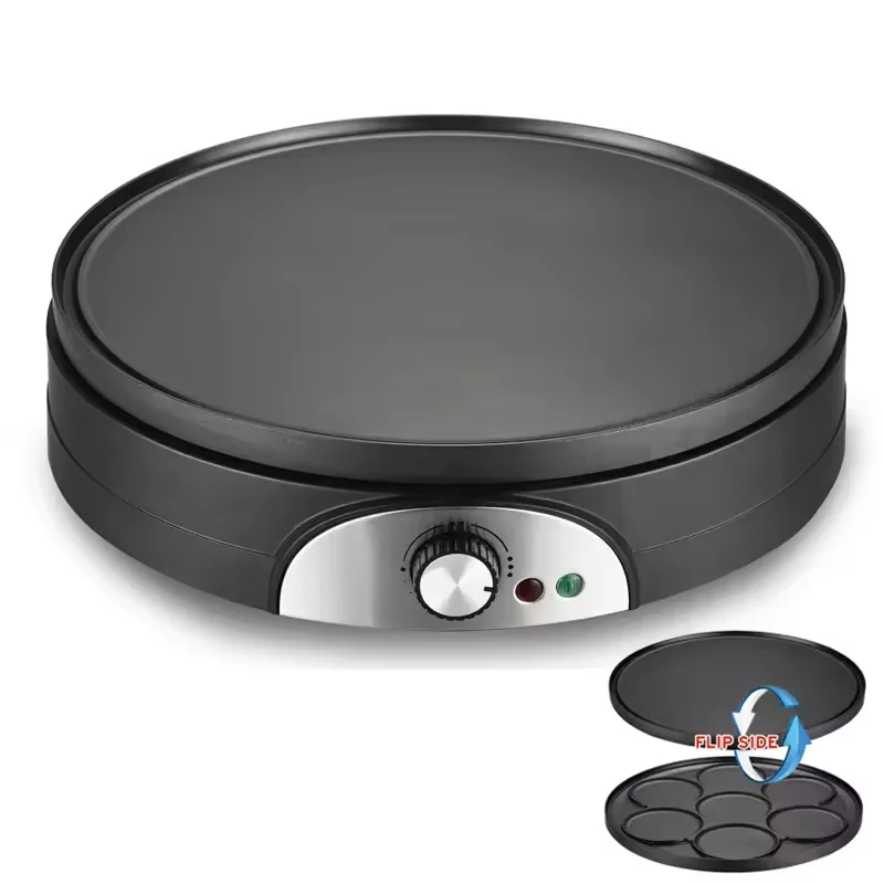 Aifa round snack Electric 3 in 1 Detachable heart shape stainless steel waffle crepe maker