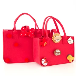 Bsci Factory Wholesale Custom Eco Promotional Custom Fashion Ladies Hand Bags Handbag Felt Carry Shopping Bag Gift Tote