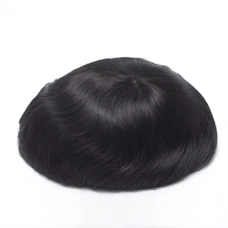  MF1 New Times Hair моно с PU периметром парик из человеческих волос для мужчин