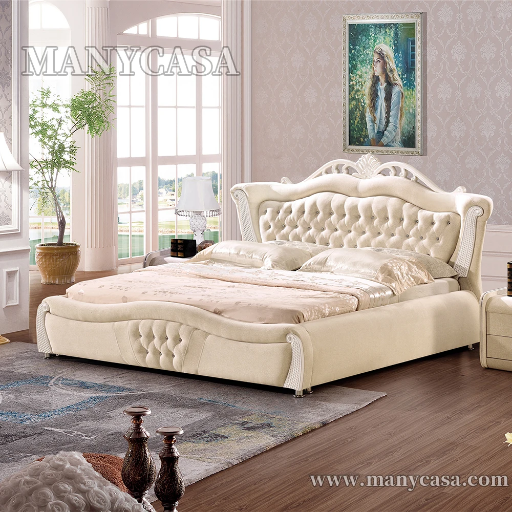 2019 Top Quality Soft Smart Furniture Bed King Size Modern Adult Bed On Sale