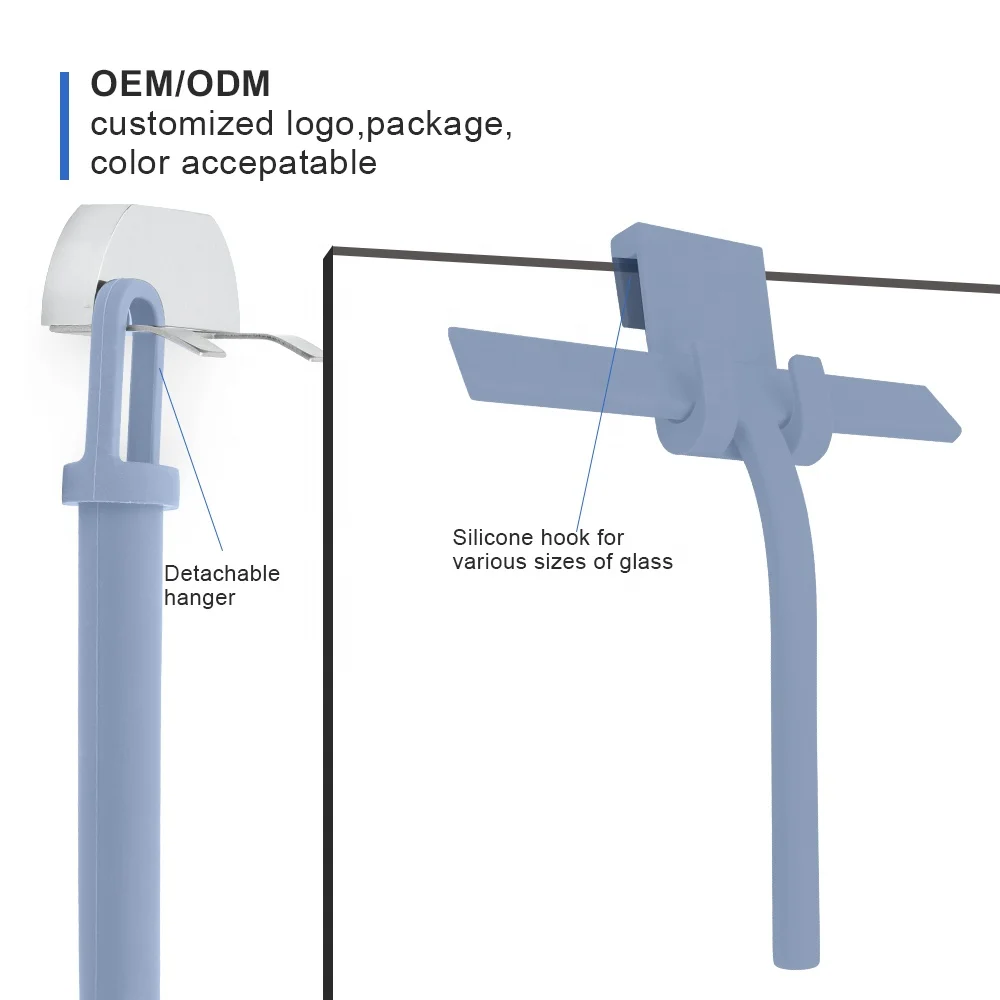 Wholesale stainless steel window cleaner door glass window wiper squeegee blade silicone shower squeegee