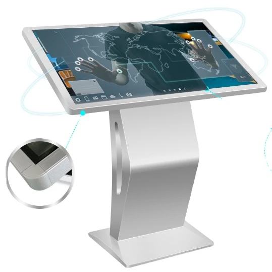 Factory Sale 43 55 65 inch Indoor Wayfinding 4K HD Floor Standing Touch Screen Self-service Interactive Kiosk for Mall
