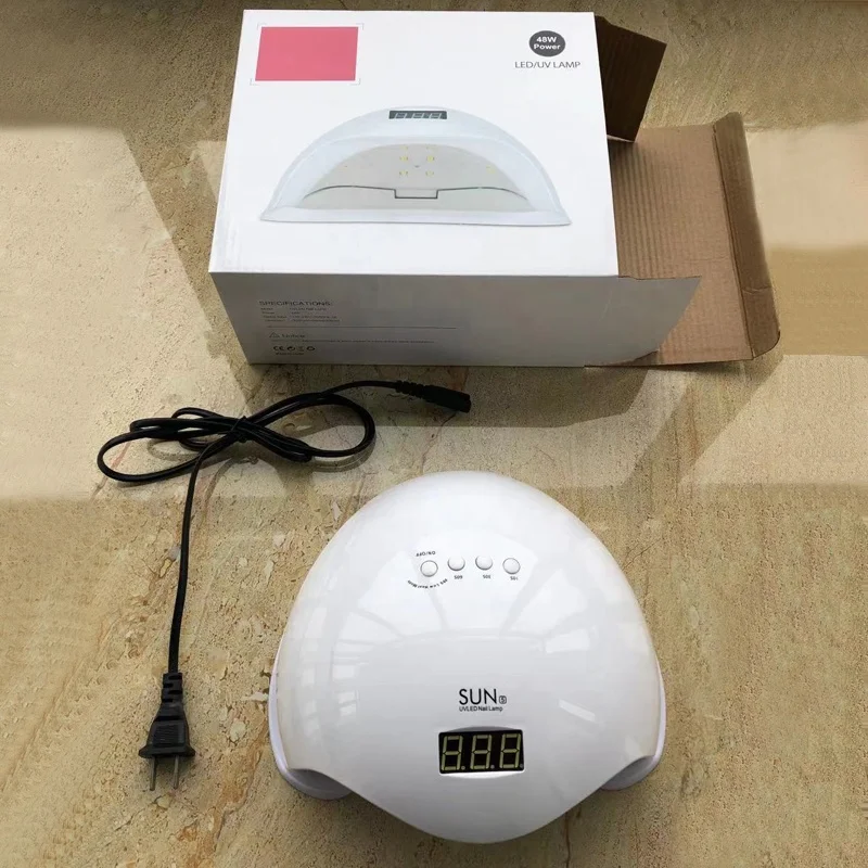 Best Selling Sun 5 UV Nail Lamp 48W LED Nail Dryer Fast Curing Sun5 UV Gel Nail Lamp