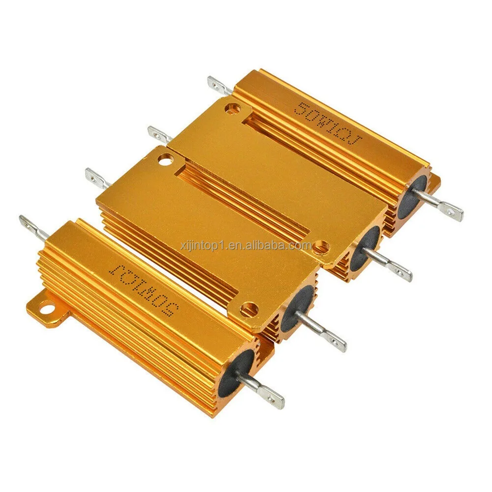 RX24-500W Dynamic Gold Aluminium Braking Resistor Aluminum housed braking resistor Aluminum Housed Case Wirewound Resistor