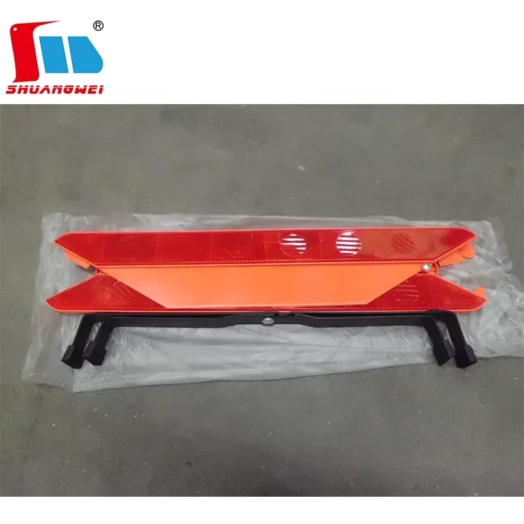 PMMA+ABS Car Roadside Emergency Traffic Warning Road Safety Triangle With High Visibility Reflective