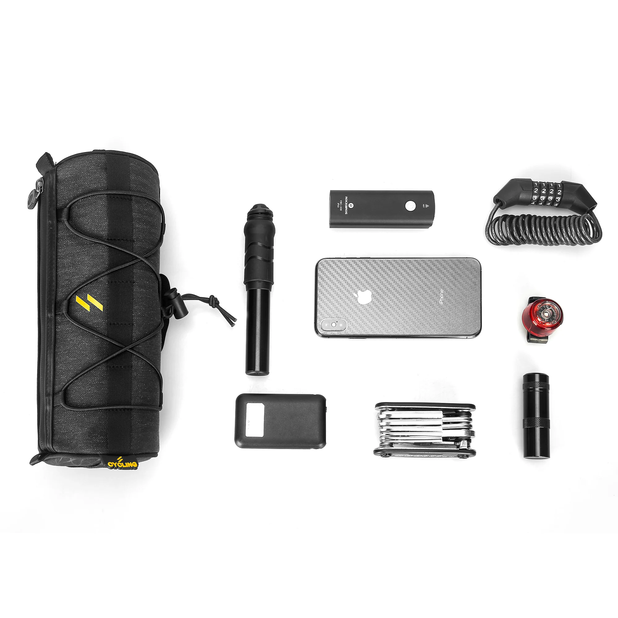 ASRQGOAL Outdoor Travel Cycling Bicycle Handlebar Bag Waterproof Frame Tube Bags for Bike & Boxes