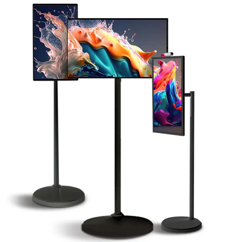 21.5Inch Android Video Display Counter Lcd Ultra Thin Free Standing Vertical Advertising Equipment Digital Signage  Touch Screen