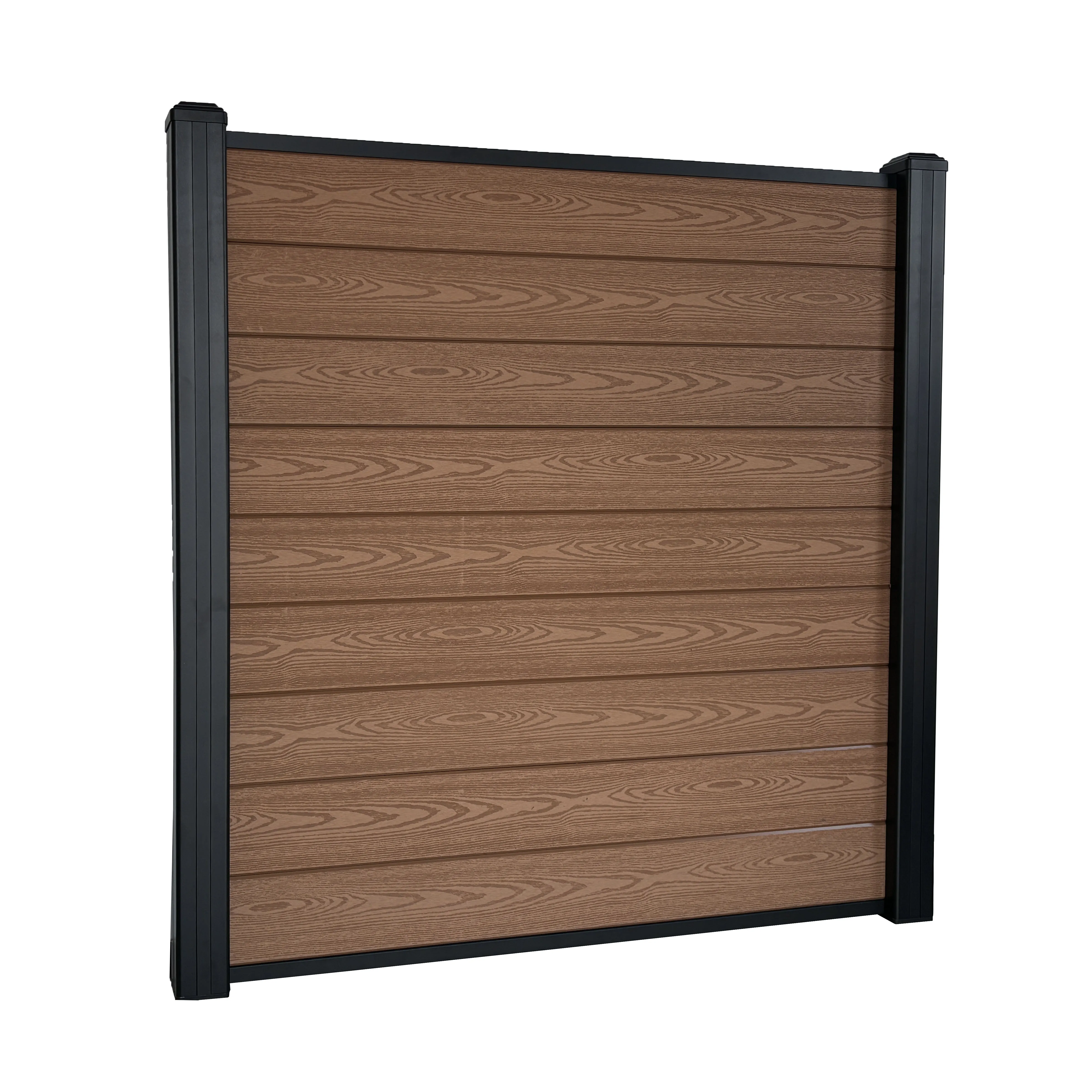 21mm Waterproof home fence panels easy to install WPC wood composite Cheap Garden Fencing