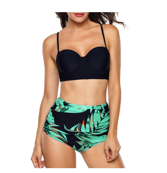 
2019 High Quality 12 Year Old Girl Removing Sexy Nude Models Printed Bikini Women Swimsuit Beach Swimwear Wholesalers 