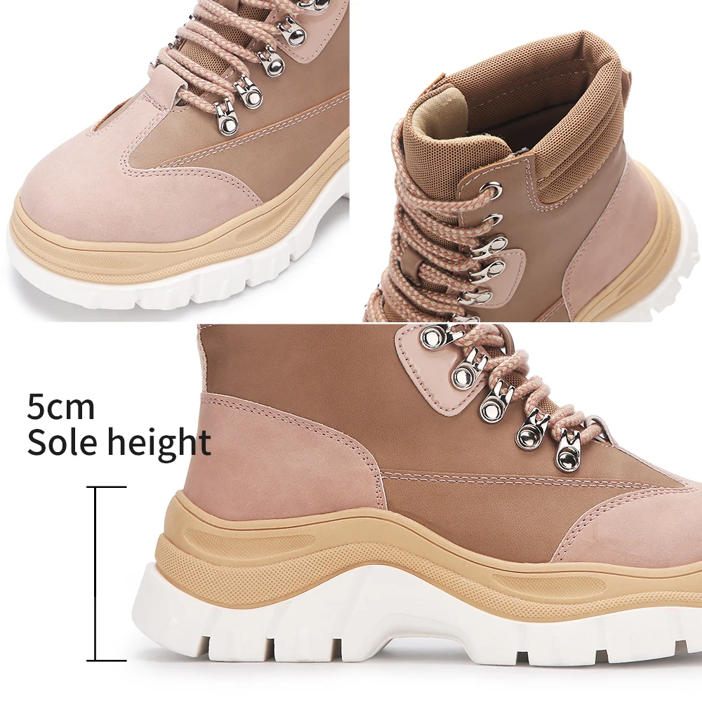 
classical type mesh lining girls khaki boot shoes for autumn winter women sneaker boot 