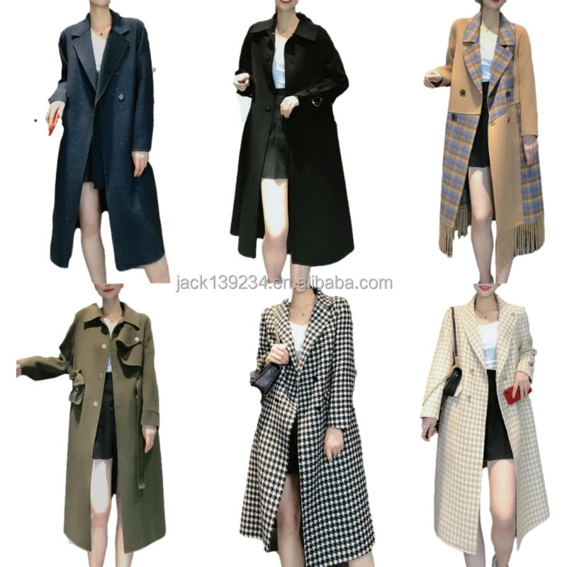 2022 High quality Wool Coat China Manufacturer classic hand made wool coat fabric winter long wool coat women