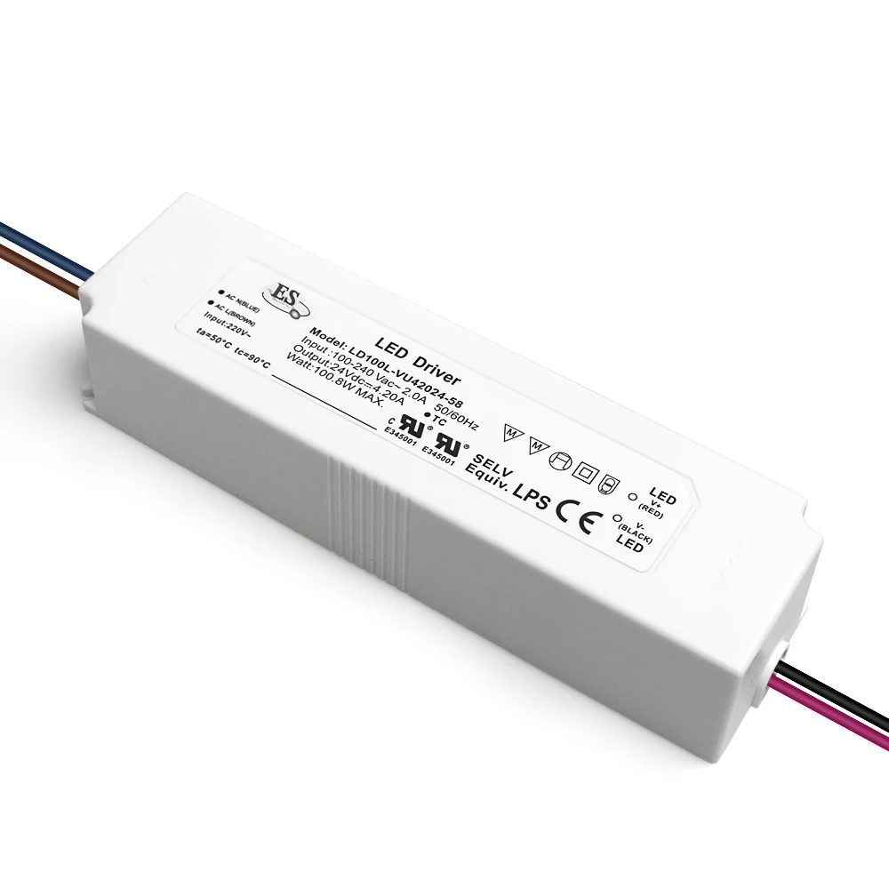  51-100w 0-8.5a водонепроницаемый Ip67 без мерцания постоянное напряжение 12v светодиодные ленты Драйвер