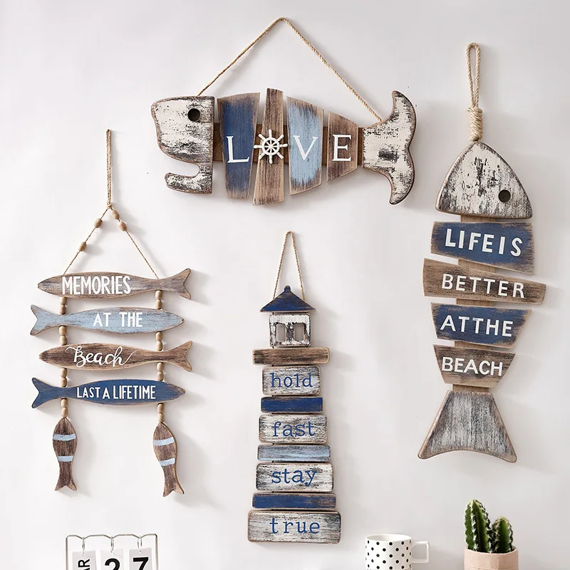 Hot Cafe Design Cutout Decorative 3D Wooden Wood Wall Sign Blackboard Hot Hanging Planter Display Kitchen Office Wedding-Rope