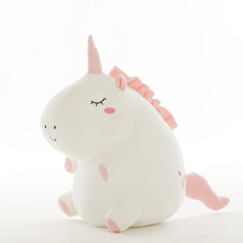 Cute soft unicorn toy fat unicorn doll animal stuffed unicorn pillow baby kids toys for girl birthday christmas gift