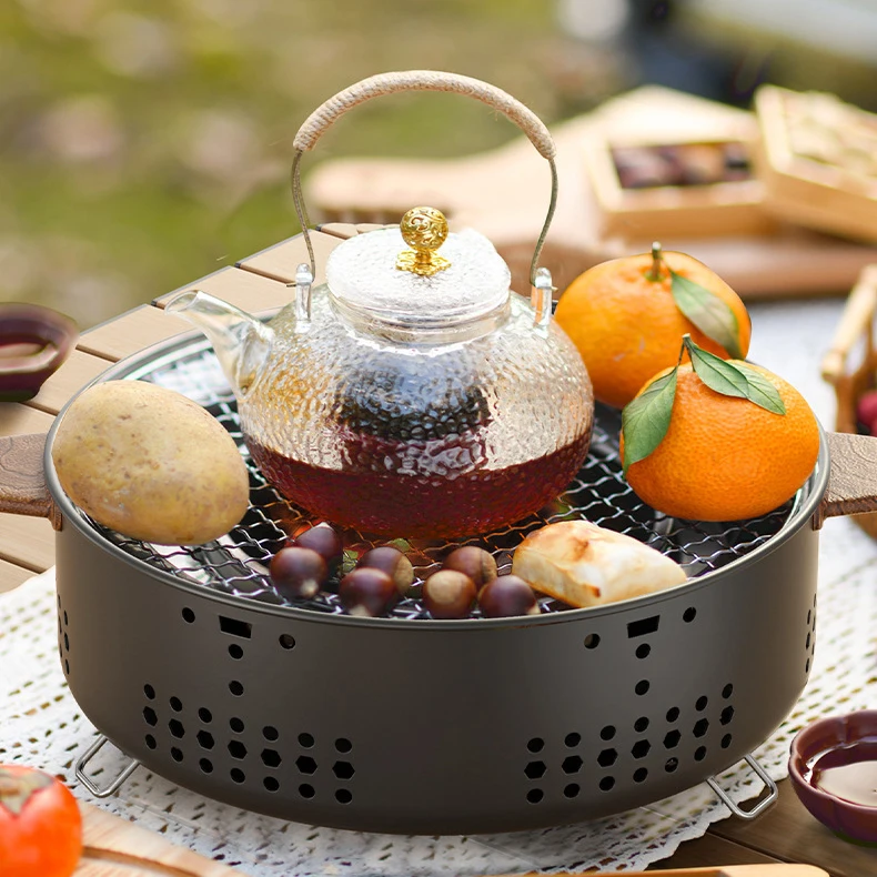 Tea Table Around The Hearth Portable Cheap Outdoor Patio Garden Barbecue