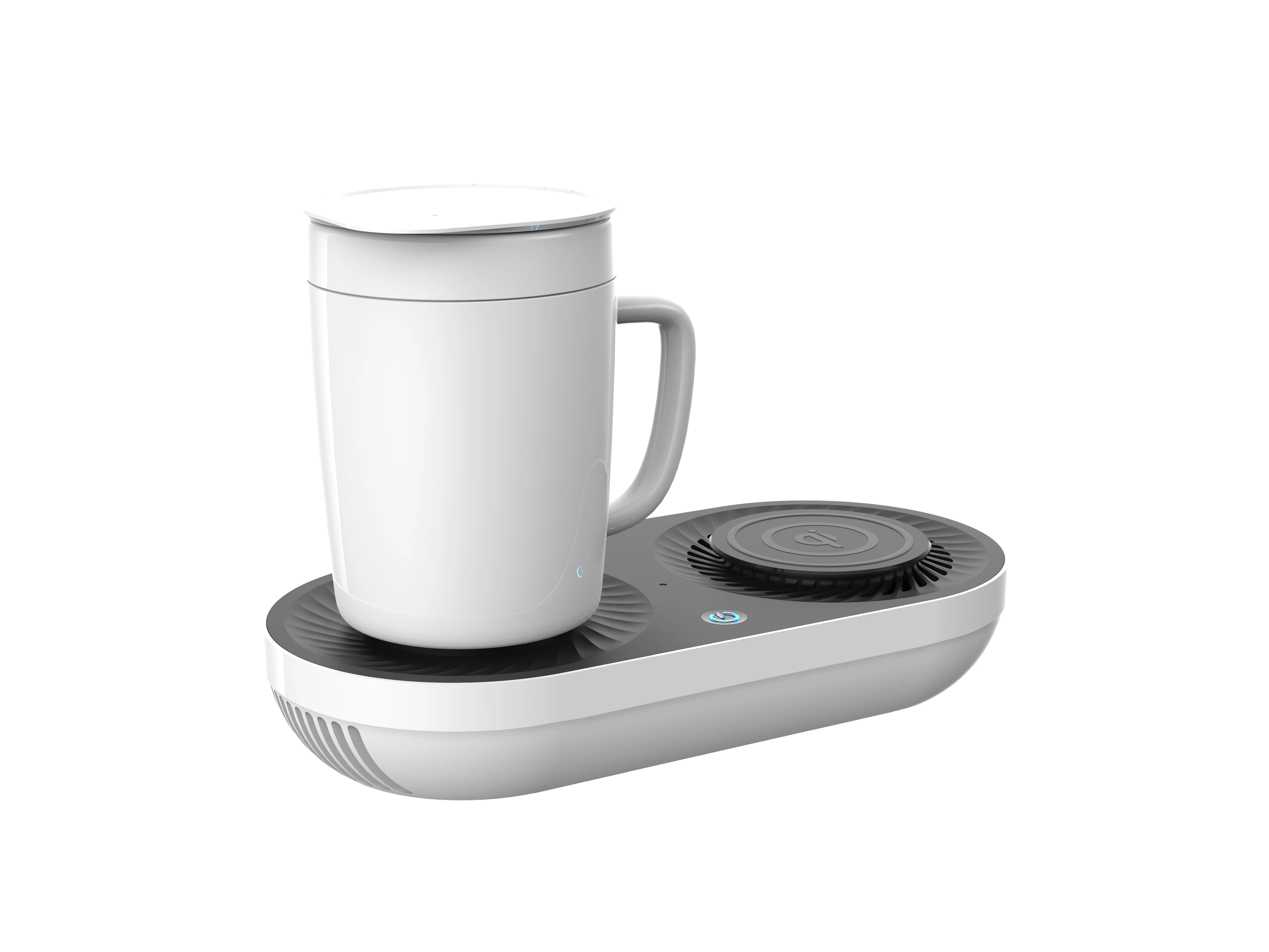 2019 HOT products Peltier cooler: Desktop smart cup with QI wireless charger