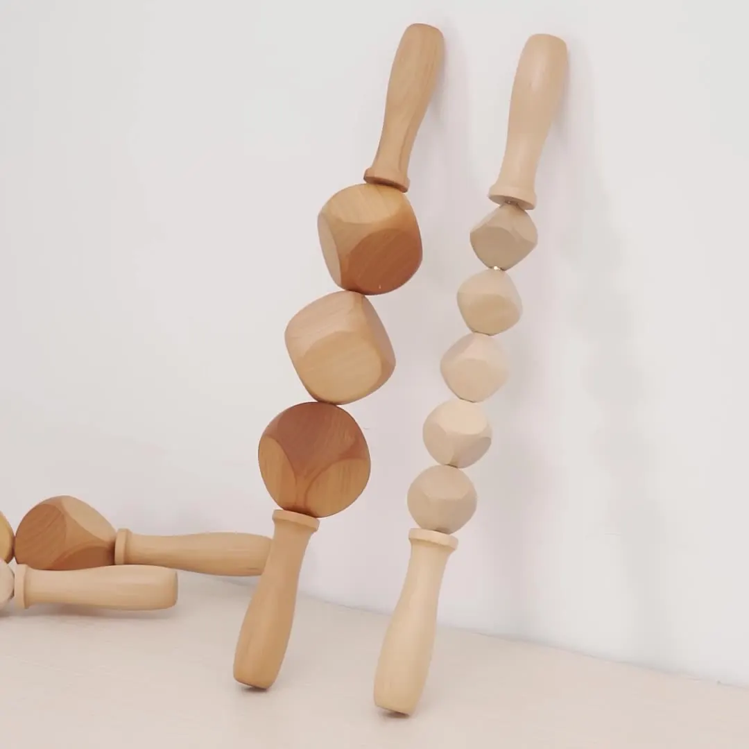 Wholesale Factory Cheap Price Body Healthy Handheld Cellulite Blasters Massager Wood Massage Roller