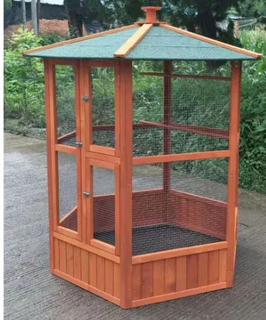 Wholesale Large Bird Cage Outdoor Wooden Bird House Cages Aviaries For Parrot Birds Cages