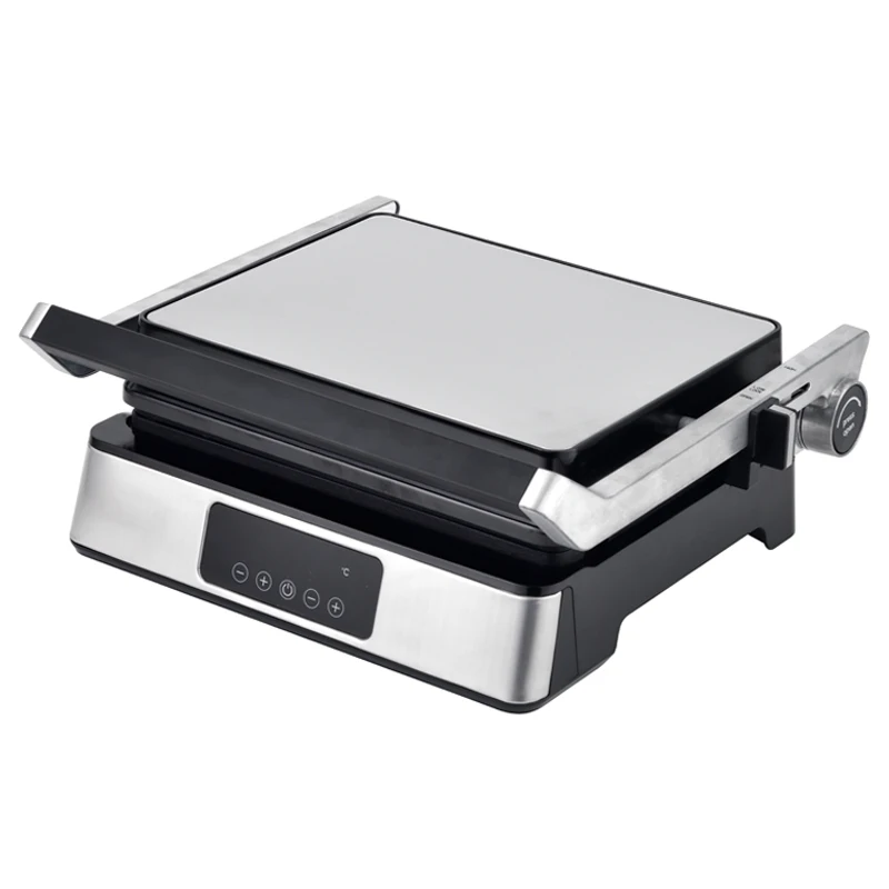 2023 Stainless Steel Electric Indoor  Smokeless BBQ Grill Digital Contact Detachable  Grill Griddle