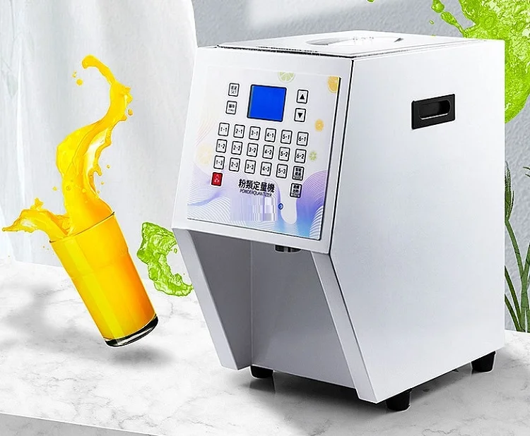 Boba tea juice milk powder dispenser / powder quantizer machine/ powder dispensing machine