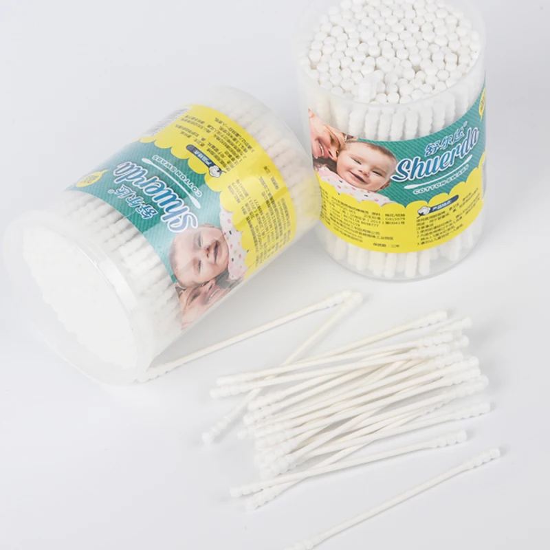 200 Safe Disposable Cotton Swabs Baby Daily Cleaning Cotton Swabs