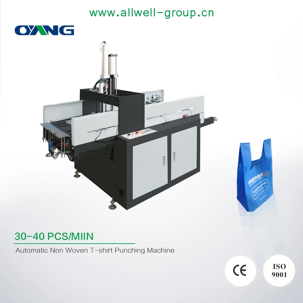 High Technology Bag Punching machine Non Woven Fabric Automatic T-shirt Punching Machinery