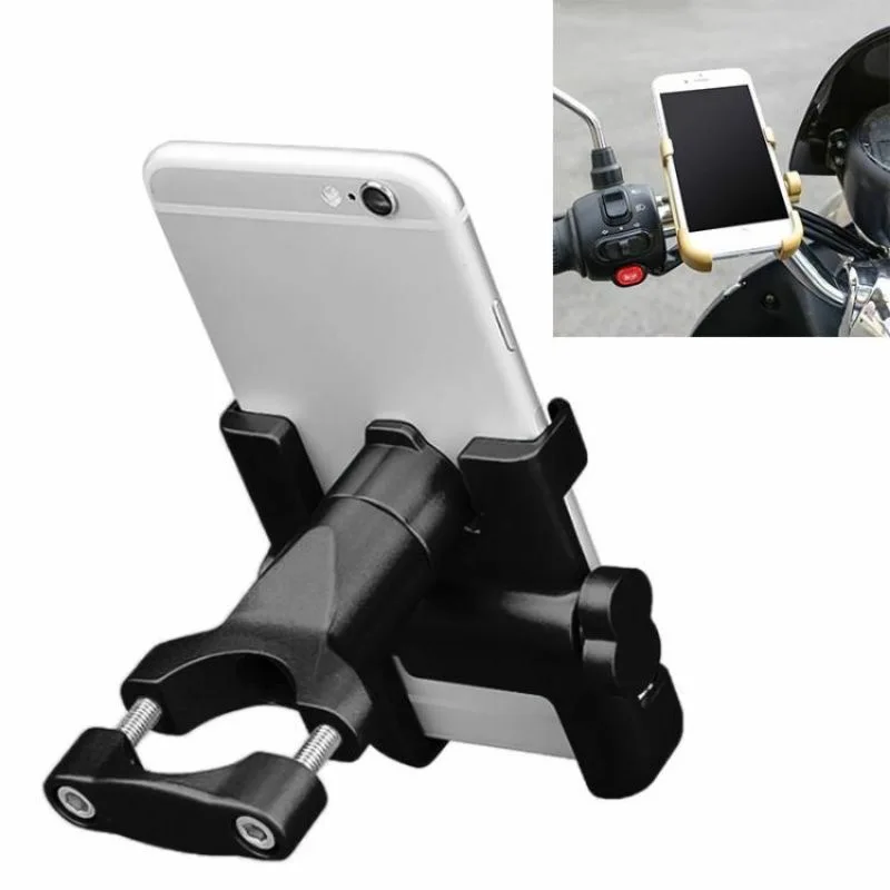 Мотоциклетный держатель для мобильного телефона из алюминиевого сплава с углом поворота 360 градусов регулируемый велосипедный (1600489491171)