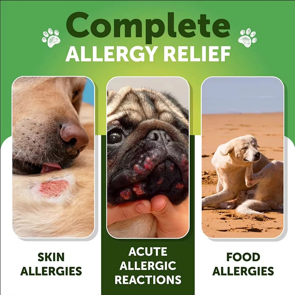 OEM/ODM 14 IN 1 Dog Allergy Immune Support Chews Pet Health Care & Supplements for Allergy Relief Senior