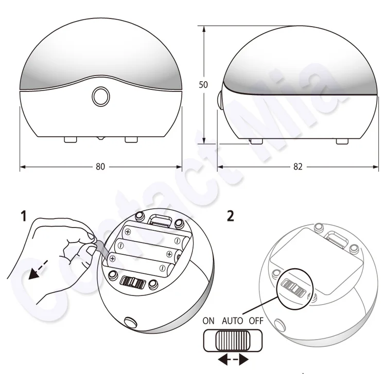 utility Motion Baby sensor led dome lamp 3AAA battery powered PIR table night cabinet Nursery Breastfeeding new automatic light