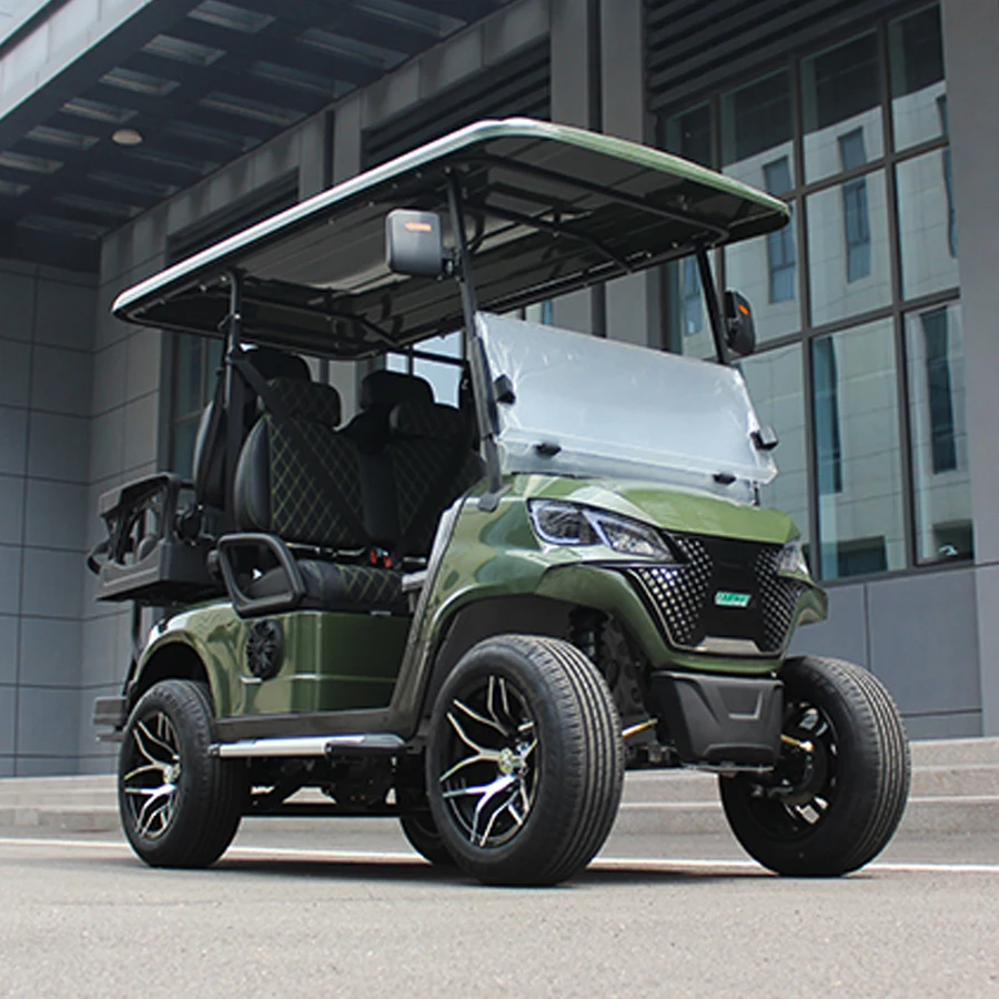 2/4/6/8 Seats Metal Steel Plastic Hunting Golf Cart Electric Off Road Golf Carts Car Buggy Golf Scooter With Curtis