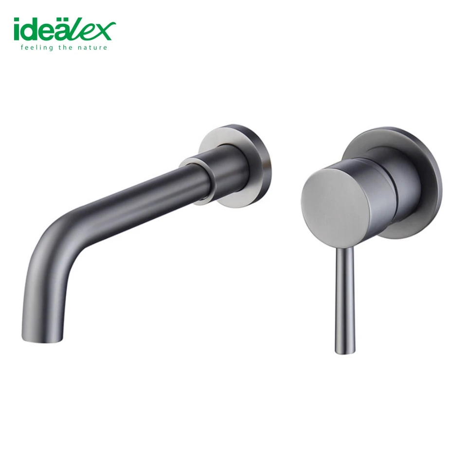 Ares Idealex Wall Mount Antique Cheap Price Basin Tap Faucet Single Faucet black Basin Mixer Faucet for Bathroom Hotel Villa