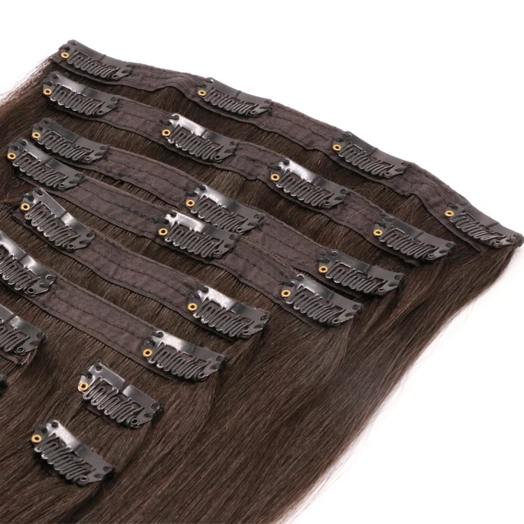 lace clip in hair virgin human remy hair extension clip in hair extensions