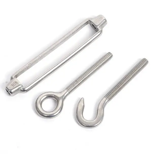 Factory Heavy Duty Wire Rope Turnbuckle Hook and Eye Forged Steel Galvanized DIN1480 Turn Buckle