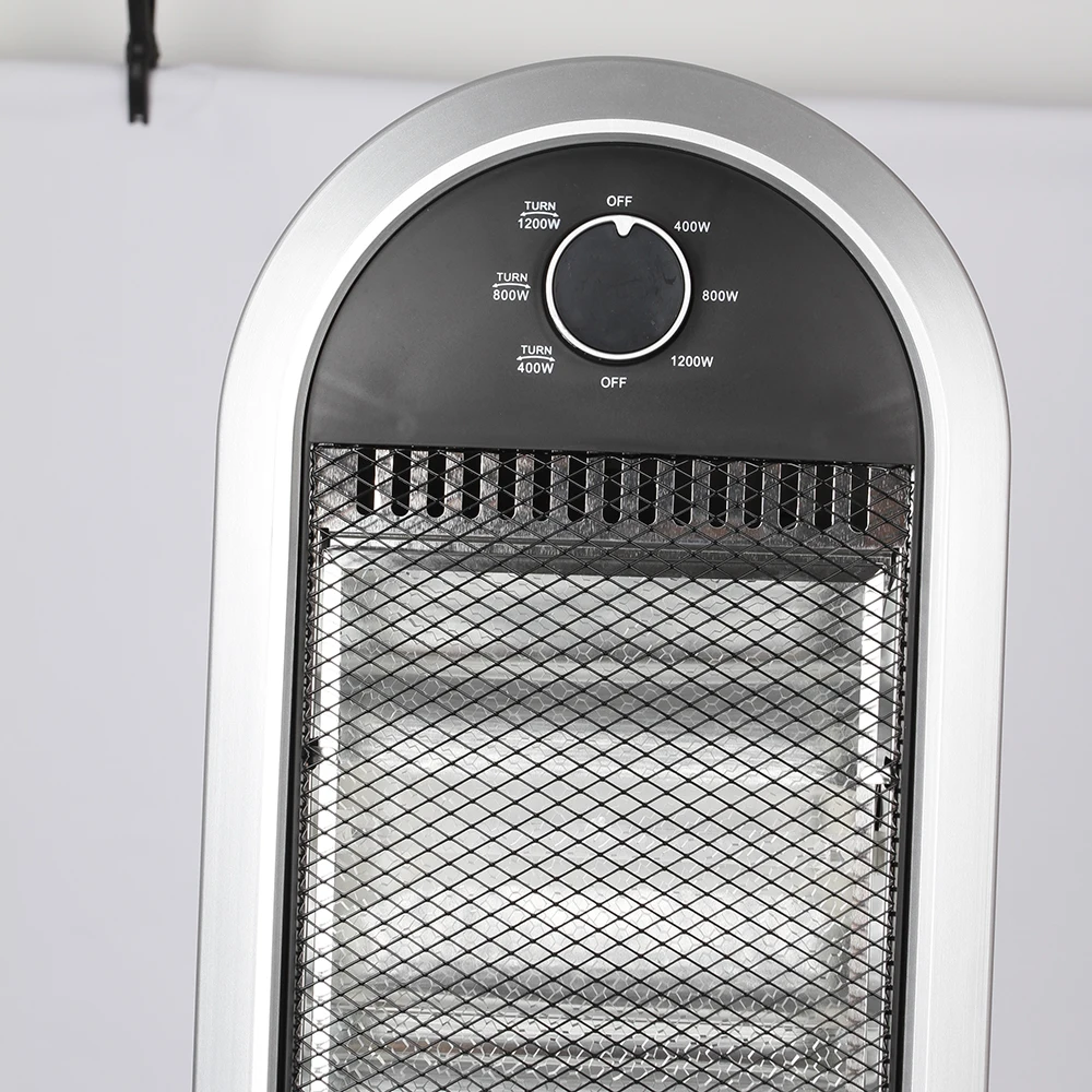AIR CHOICE Bedroom halogen lamp radiant heater 1200w electric halogen heater with 3 heating tubes