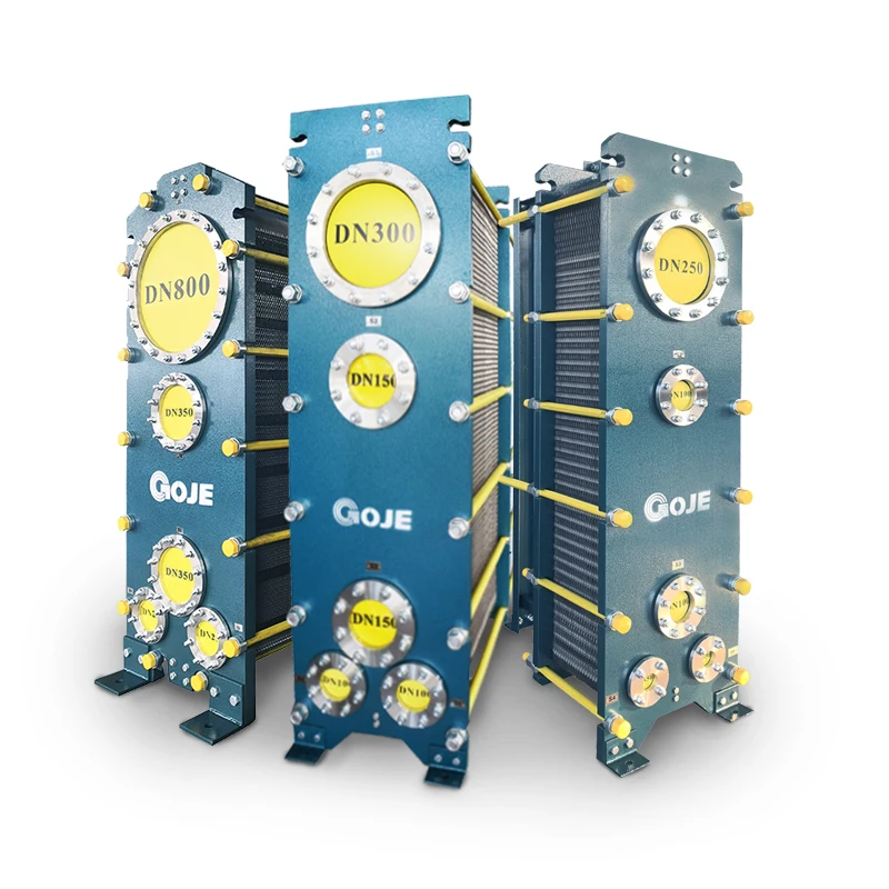 Plate type condenser for machinery