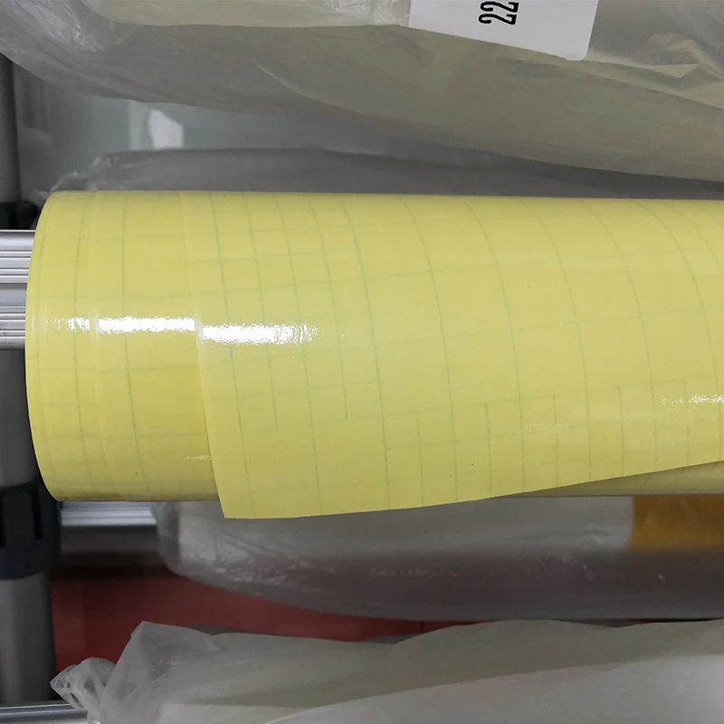 matte glossy yellow liner advertising photo protective  self-adhesive PVC Cold Lamination Film roll