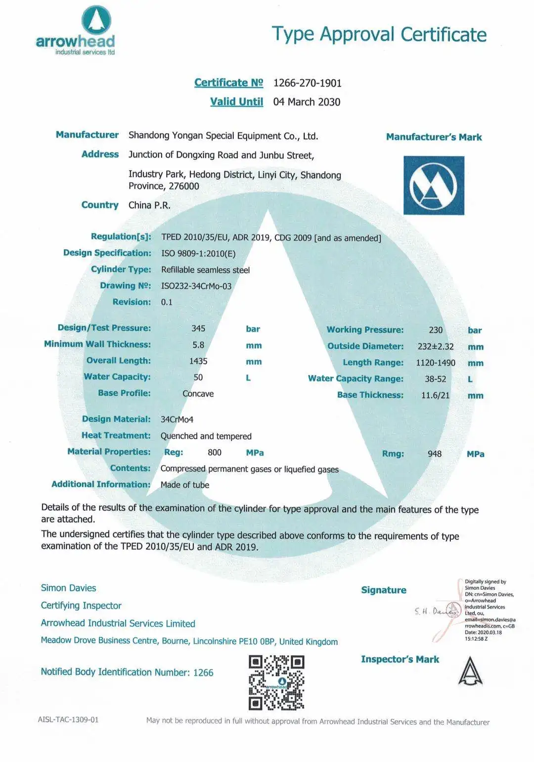 China Manufacturers Wholesale 40l 44.5kg High Pressure Oxygen Gas Cylinder Medical Oxygen Tank