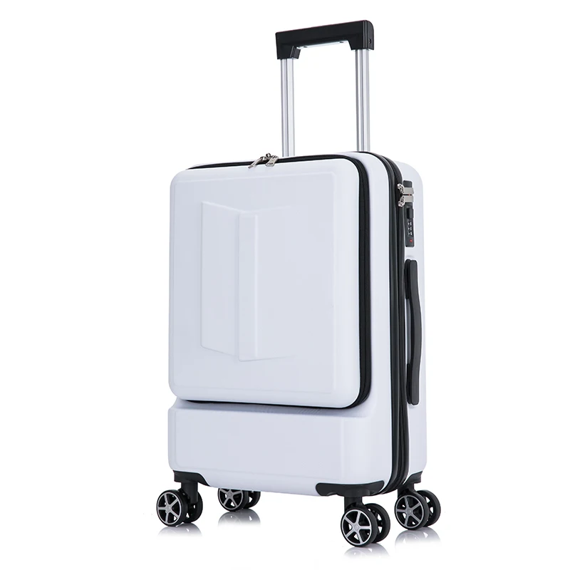 Luggage Airline Approved with Laptop Compartment, PC Hard Case Luggage with USB Port, Travel Suitcase with cup pocket