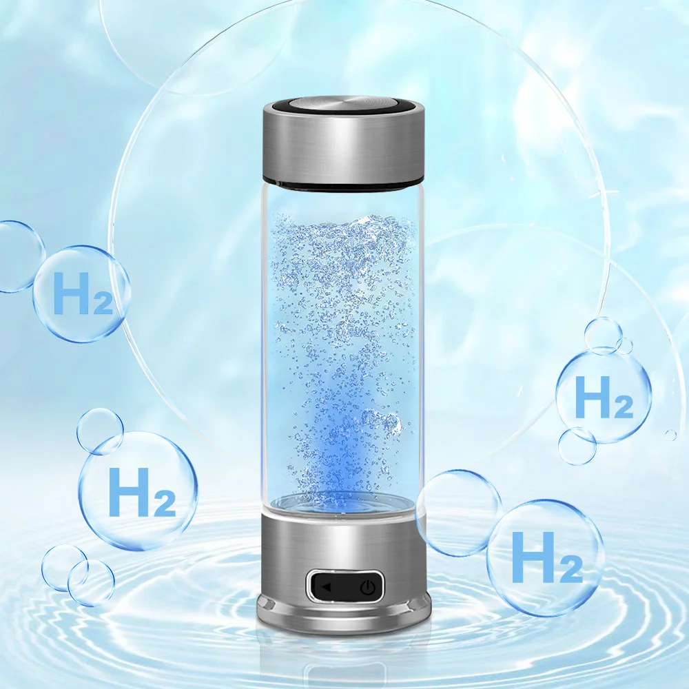Hydrogen Rich Water Bottle Generator New Trends Portable Hydrogen Water Generator Bottle 400ml Glass Hydrogen Water Cup
