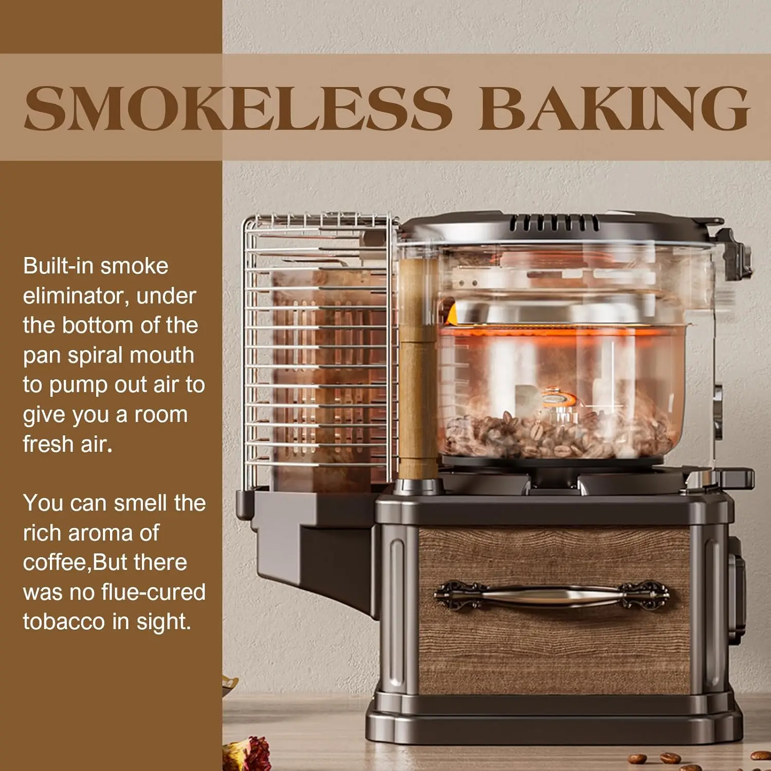 100v-240v Home Roaster Coffee Machine 150g Heimkaffeeroster Small Electric Cocoa Bean Roaster Household Coffe Roaster