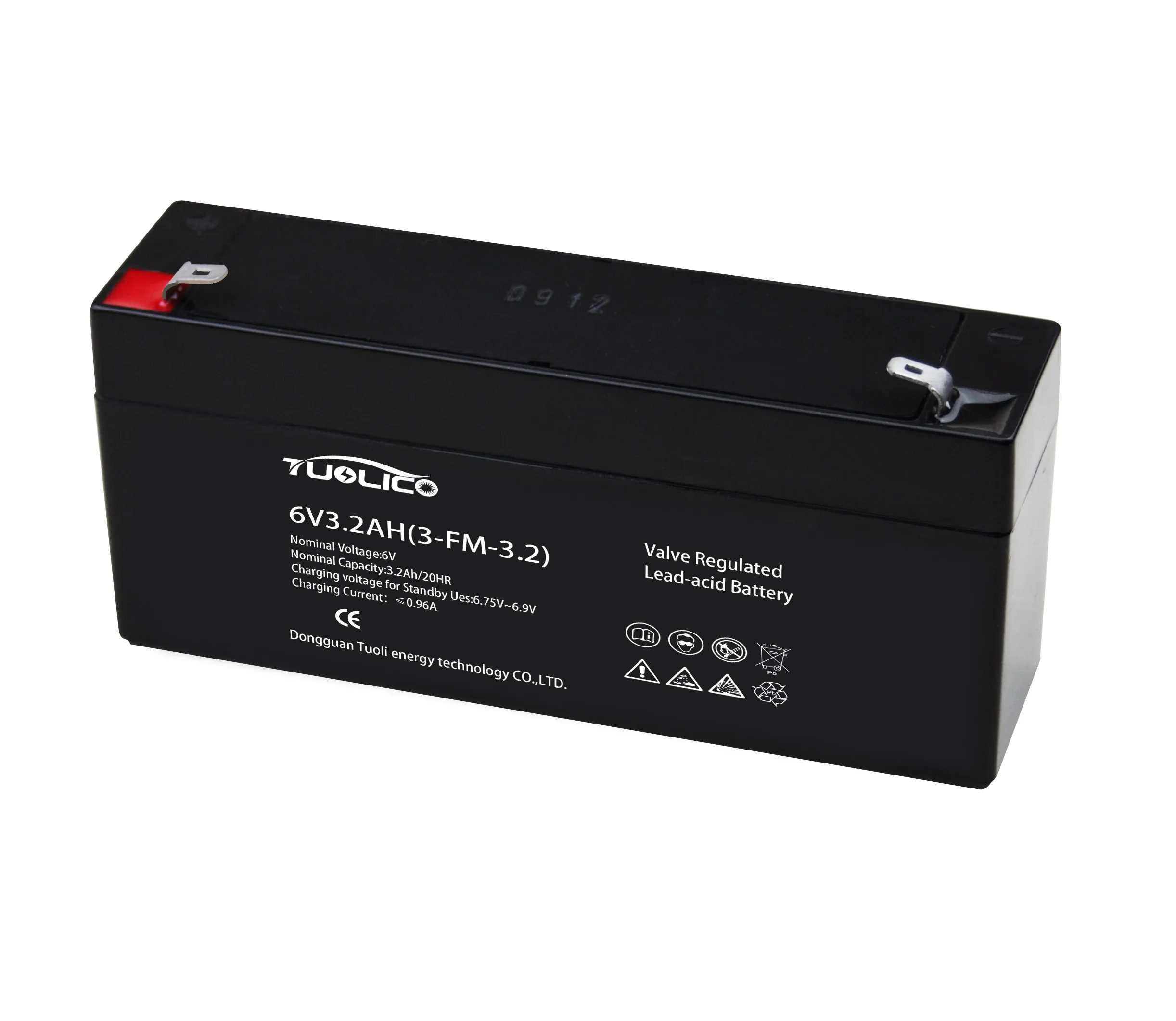 6V3.2AH for electric vehicle deep cycle high quality long life maintenance free gel lead acid AGM battery