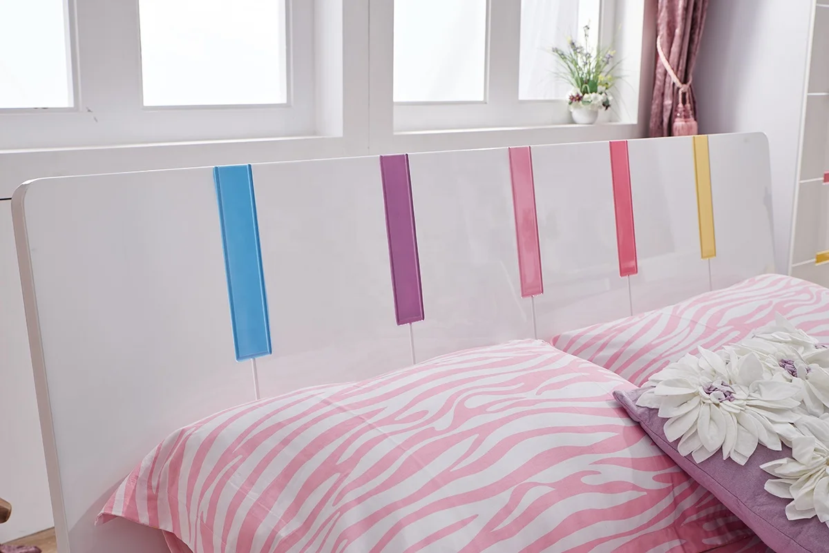 Современная мебель, дизайнерская кровать, мебель для детской комнаты, розовая мебель для девочек, односпальная кровать